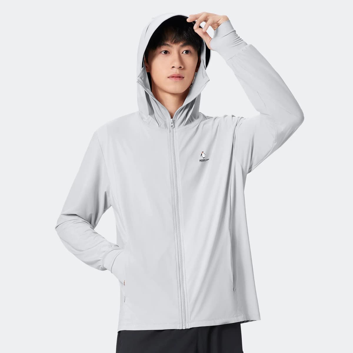 Camel Ice Shadow Series UPF100+ Anti-UV Breathable Thin Original Yarn Quick-Dry Elastic Sun Protection Jacket Men's 38