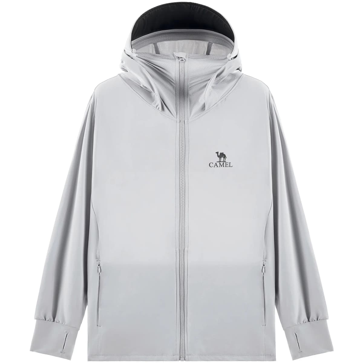 Camel Ice Shadow Series UPF100+ Anti-UV Breathable Thin Original Yarn Quick-Dry Elastic Sun Protection Jacket Men's 14