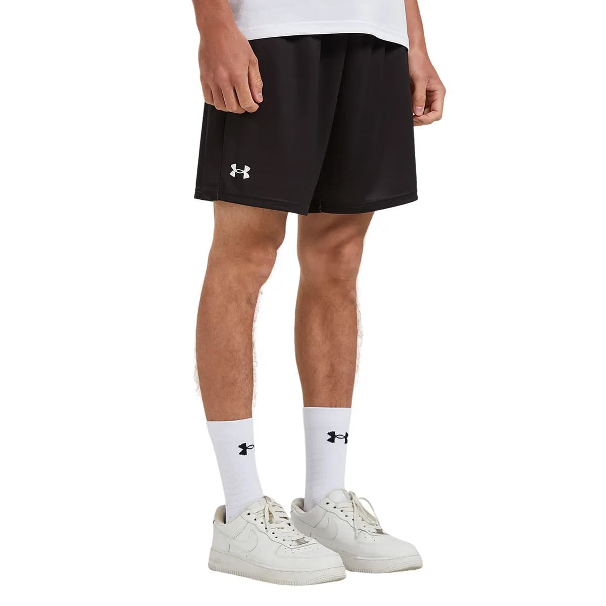 Under Armour SS24 Drawstring Elastic Waist Relaxed Sport Shorts Unisex Black 4