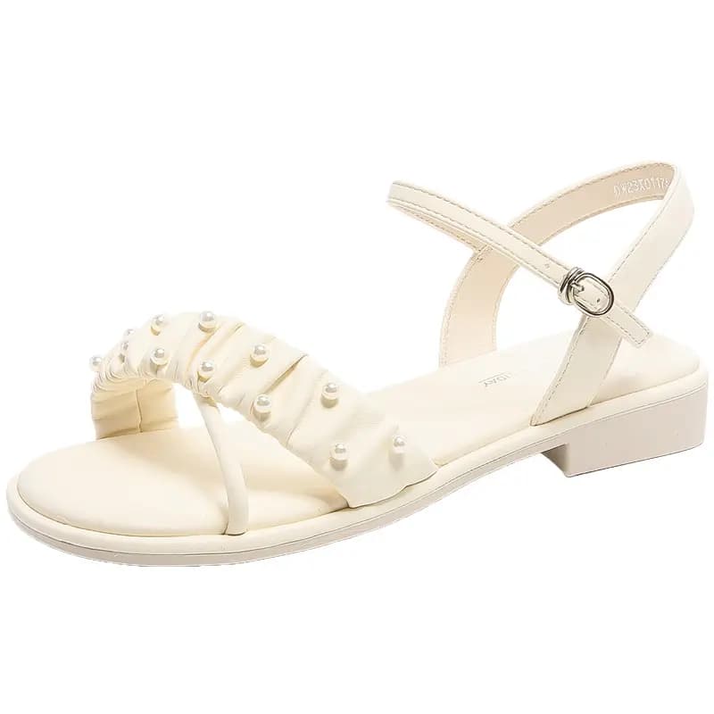 DUSTO PU Comfortable Lightweight Breathable Versatile Height-Increasing One-Strap Sandals Women's 2