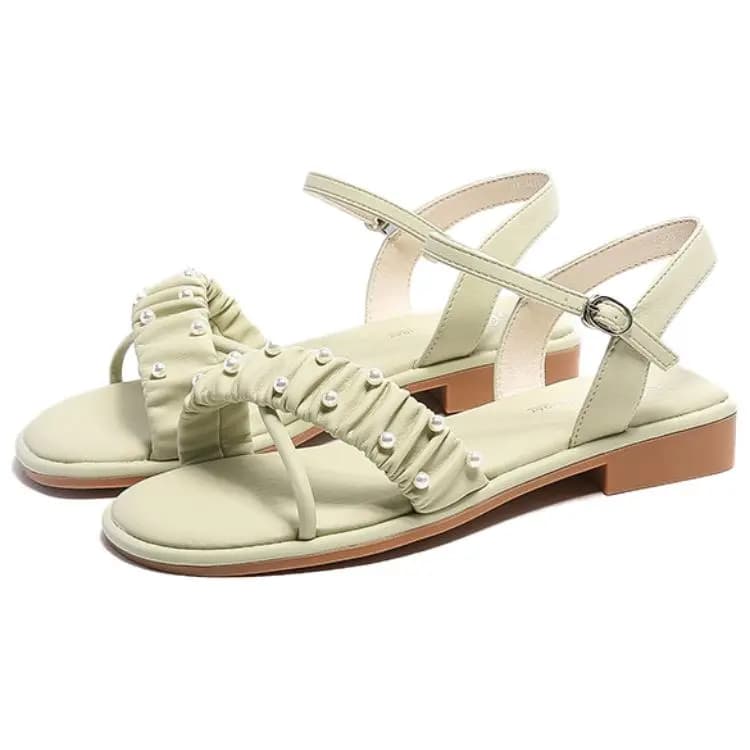 DUSTO PU Comfortable Lightweight Breathable Versatile Height-Increasing One-Strap Sandals Women's 13