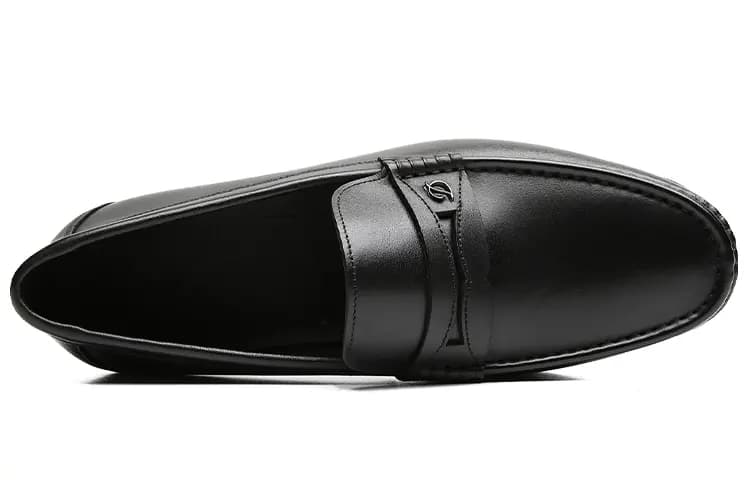S.T. Dupont Dəri Kişi Loafer Ayaqqabısı Qara 3