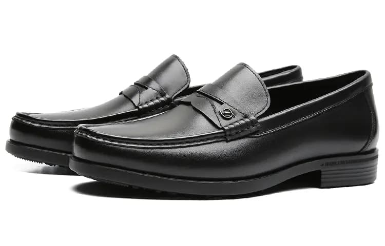 S.T. Dupont Dəri Kişi Loafer Ayaqqabısı Qara 2