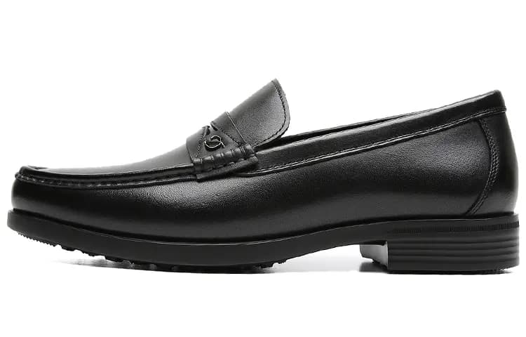 S.T. Dupont Dəri Kişi Loafer Ayaqqabısı Qara