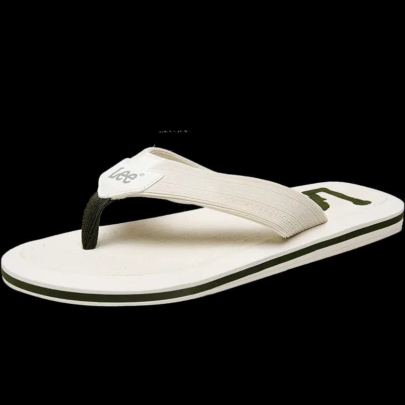 Lee EVA Rubber Sole Stitching Slip Resistant Flip Flops Men's Black 11