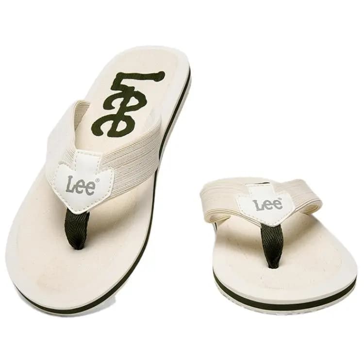 Lee EVA Rubber Sole Stitching Slip Resistant Flip Flops Men's Black 14