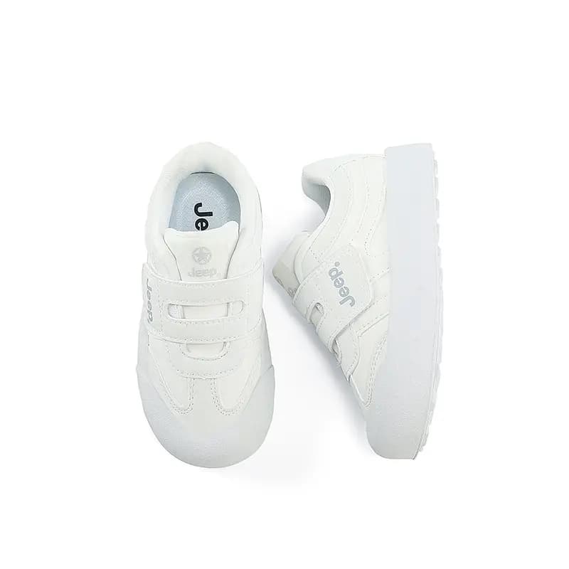 Children's Jeep Shock-Absorbing Wear-Resistant Comfortable Casual Skate Shoes Low Top Off-White 4