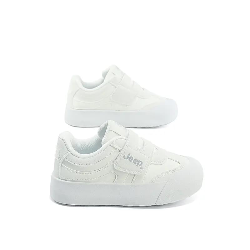 Children's Jeep Shock-Absorbing Wear-Resistant Comfortable Casual Skate Shoes Low Top Off-White 6