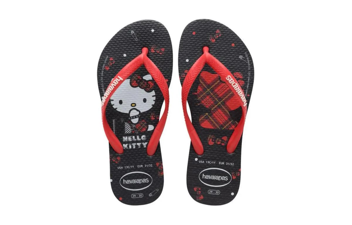 Havaianas Kids Slim Hello Kitty Uşaq Şipeti Qara 4