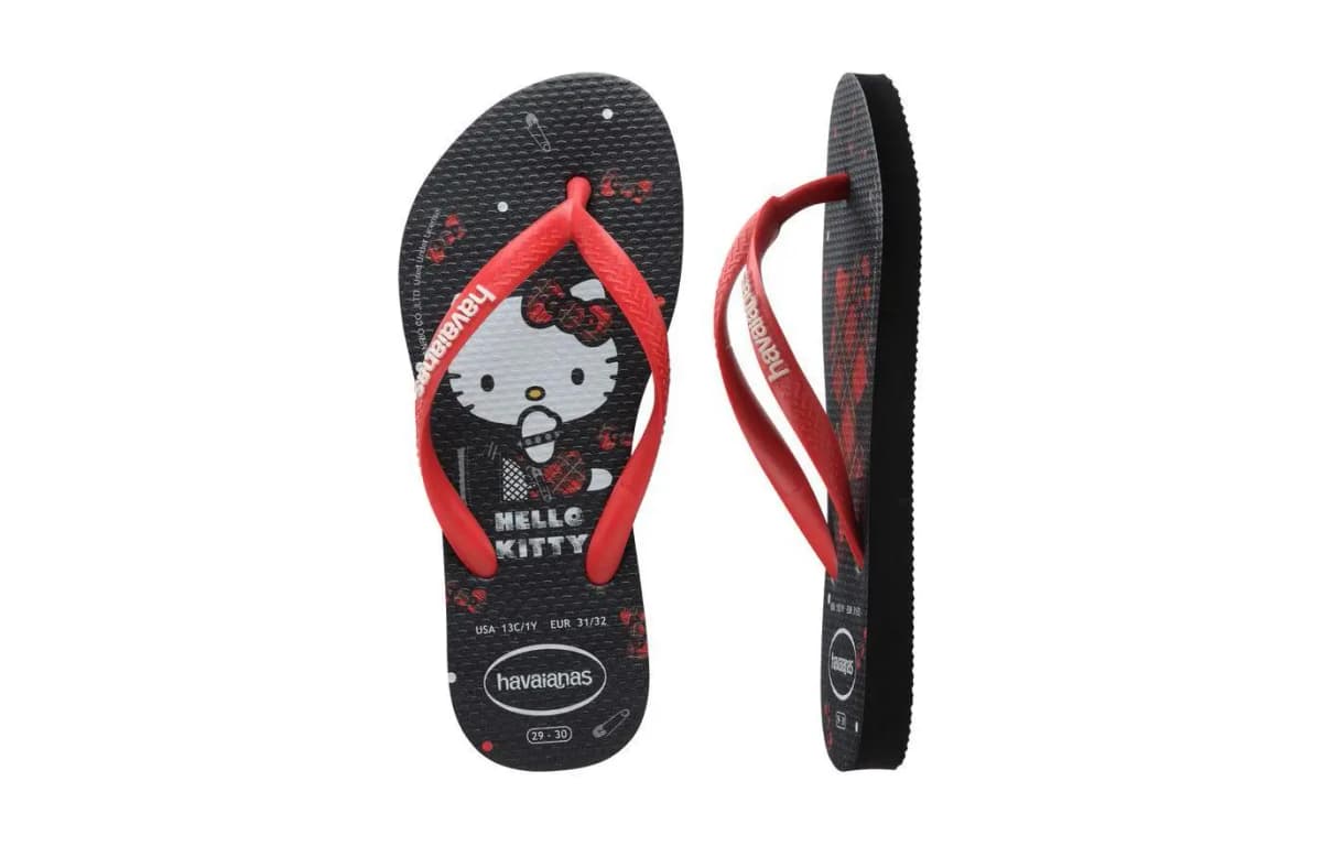 Havaianas Kids Slim Hello Kitty Uşaq Şipeti Qara 5
