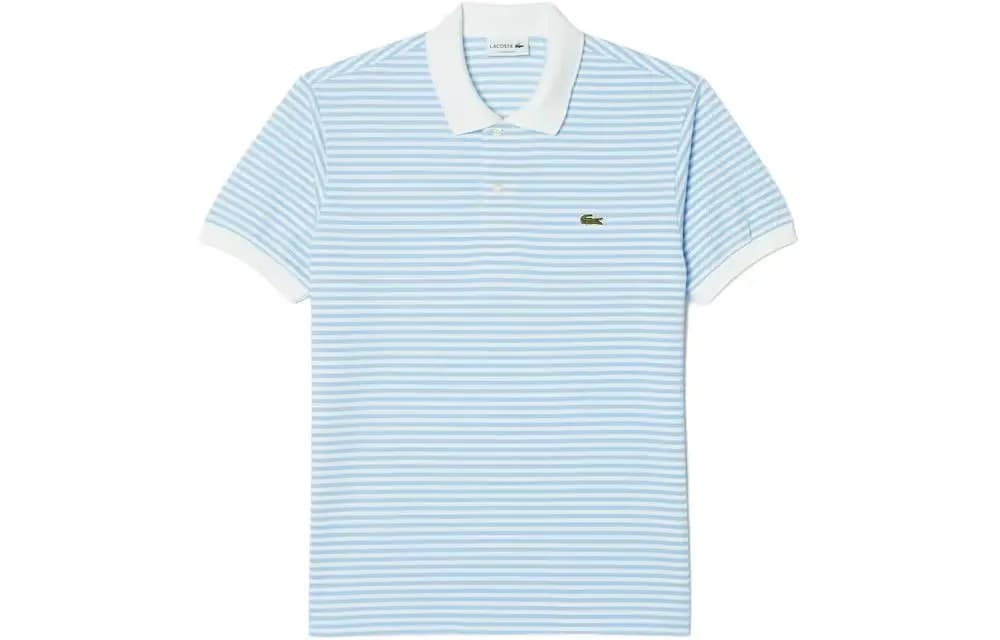 LACOSTE Kişi Polo Köynəyi Ağ/Mavi