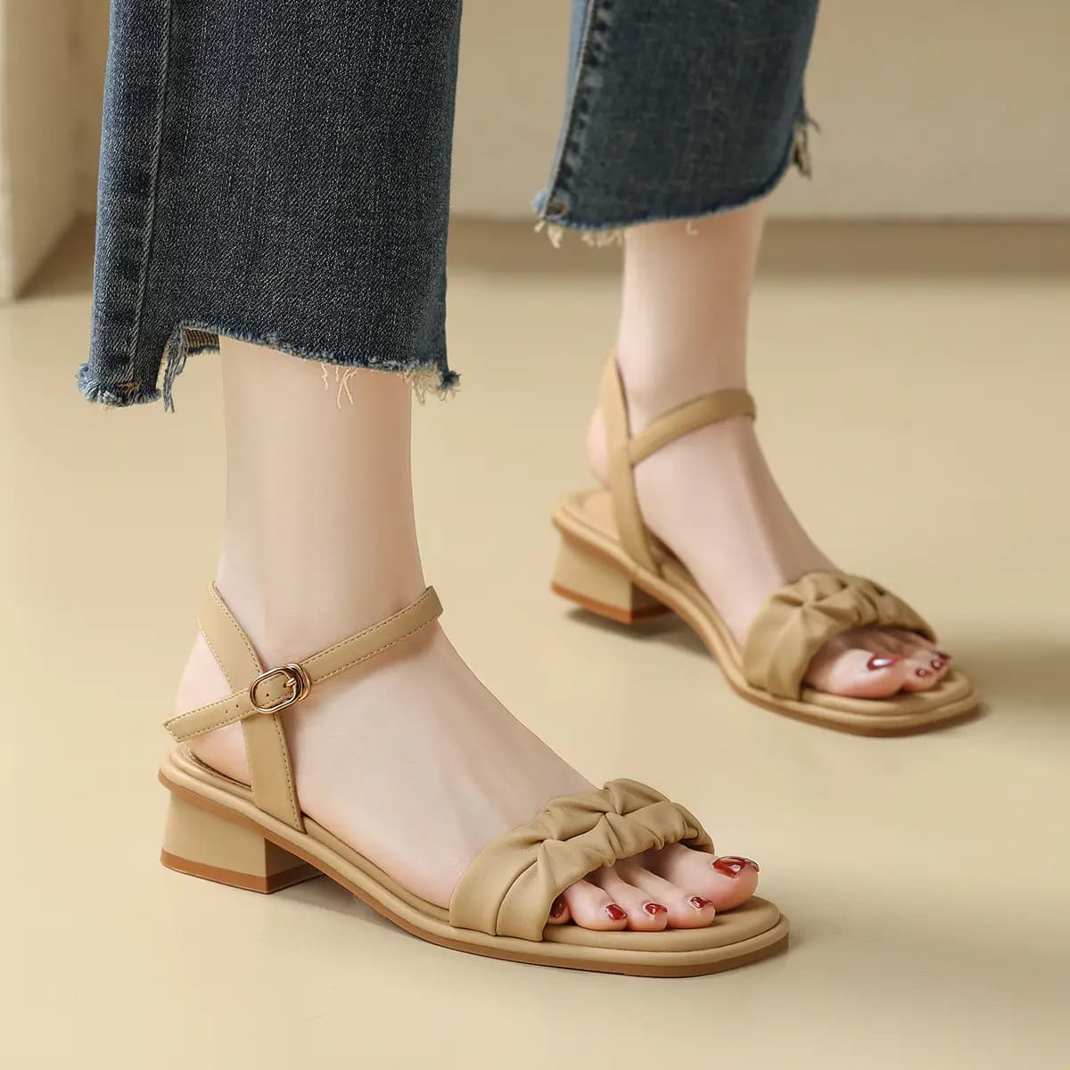 ZHR Strap Sandals 3.5cm Women's 12