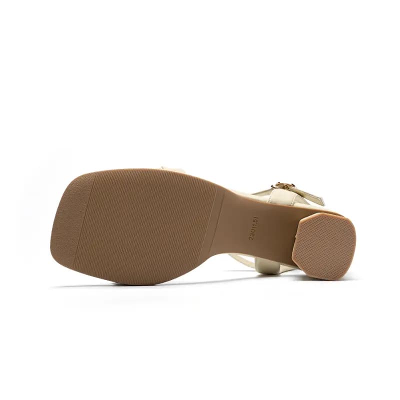 ZHR PU Fashion Comfortable Temperament Commute One-Strap Sandals 5cm Women's 12