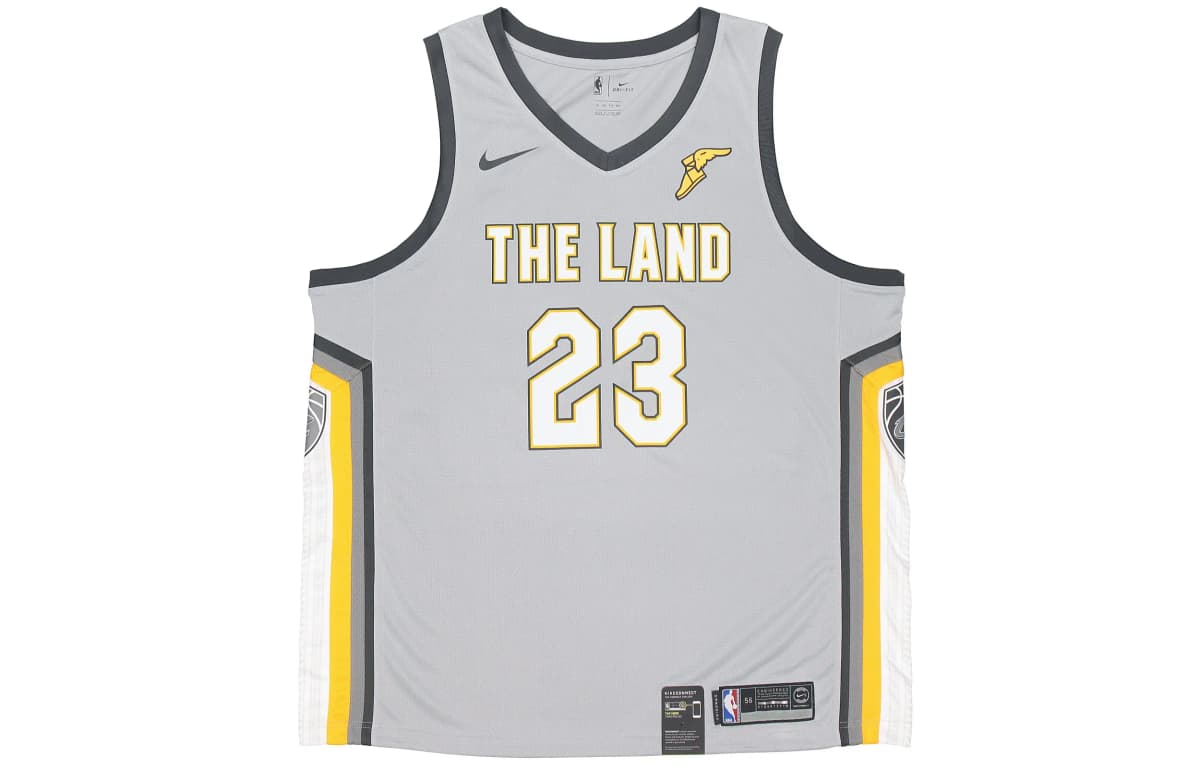Nike NBA Cavaliers James #23 Kişi Basketbol Forması Boz