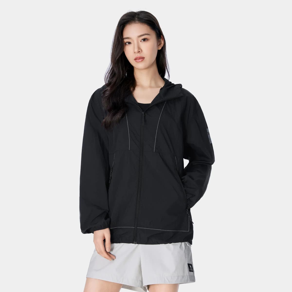 Camel Shadow Series Summer New Loose Drop Shoulder Elastic Cuff Original Yarn Sun Protection UPF50+ Sunscreen Jacket Unisex 3