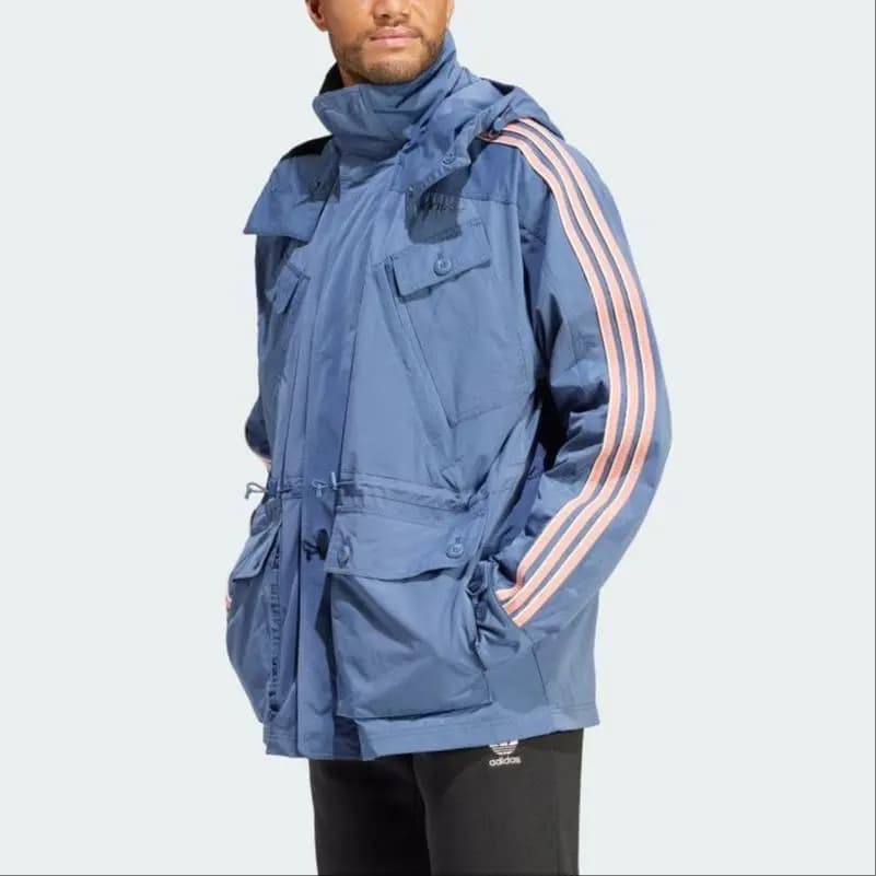 Adidas Originals Kişi Trençkot Mavi 3