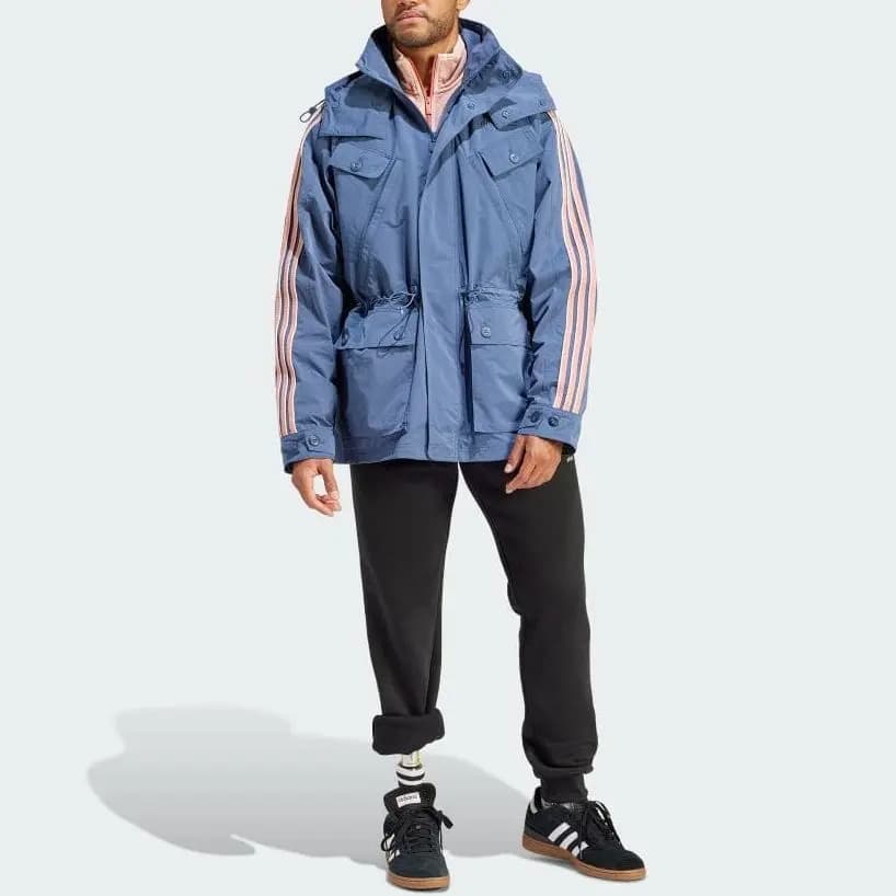 Adidas Originals Kişi Trençkot Mavi 2