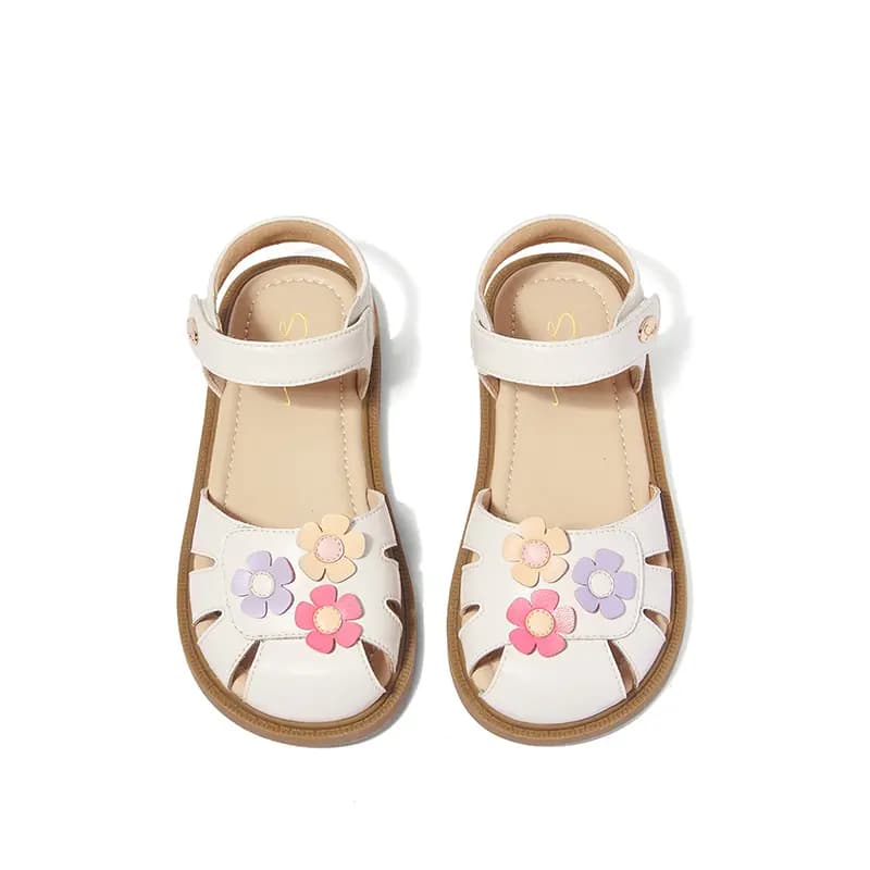 snoffy Kids' Breathable Comfortable Anti-Slip Wear-Resistant Children's Sandals Pink White 9