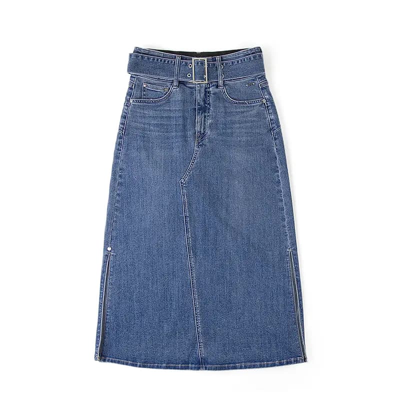 Lee SS24 Mall Collection Denim Midi Ətək Qadın