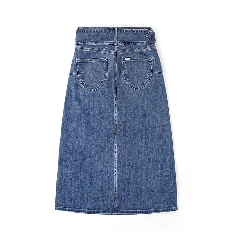 Lee SS24 Mall Collection Denim Midi Ətək Qadın 2