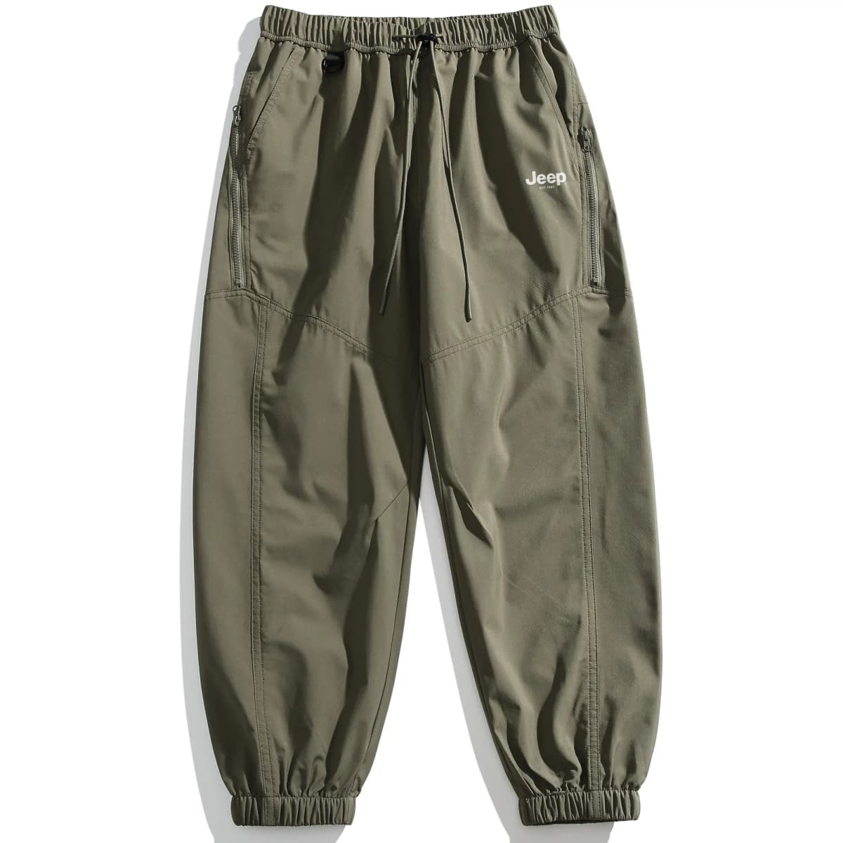 Jeep American Retro Deconstructed High-Street Functional Windproof Waterproof Wide-Leg Cuffed Casual Cargo Trousers Unisex
