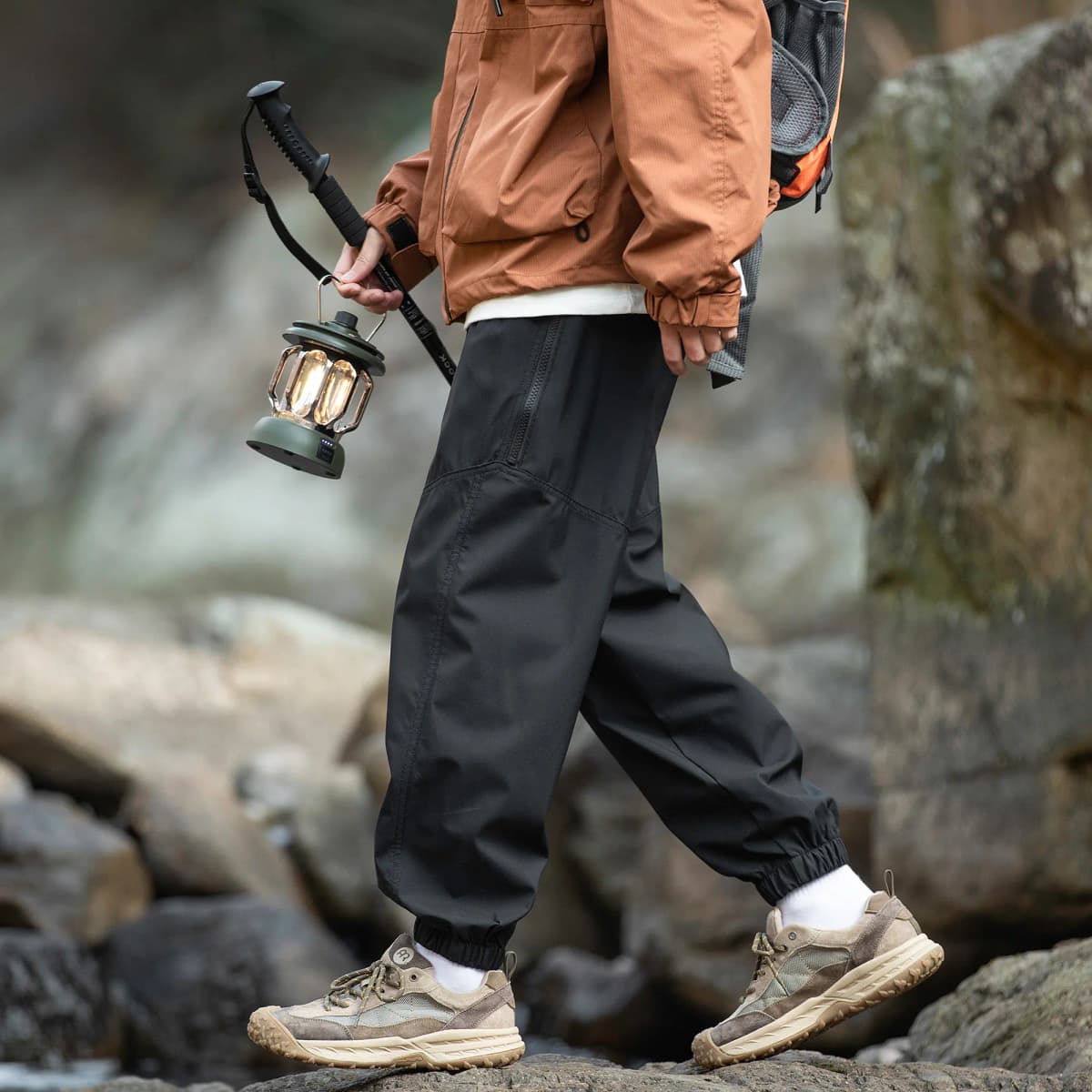 Jeep American Retro Deconstructed High-Street Functional Windproof Waterproof Wide-Leg Cuffed Casual Cargo Trousers Unisex 10