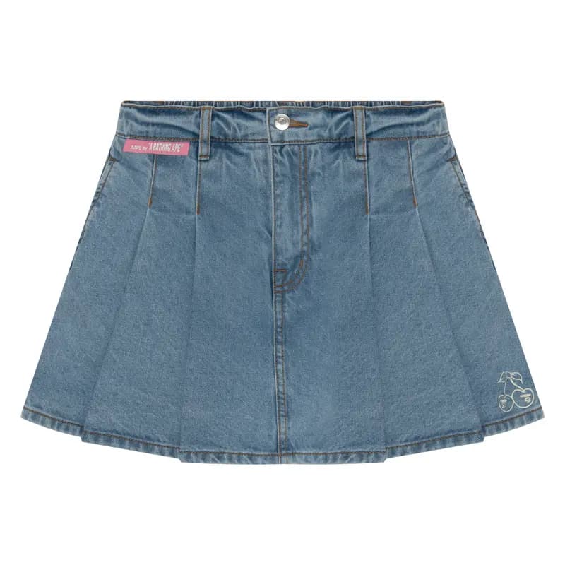 Aape Denim Short Skirt Qadın Mavi