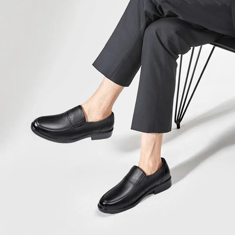 AOKANG Men's Shoes Dress Shoes Men's Black Brown 5